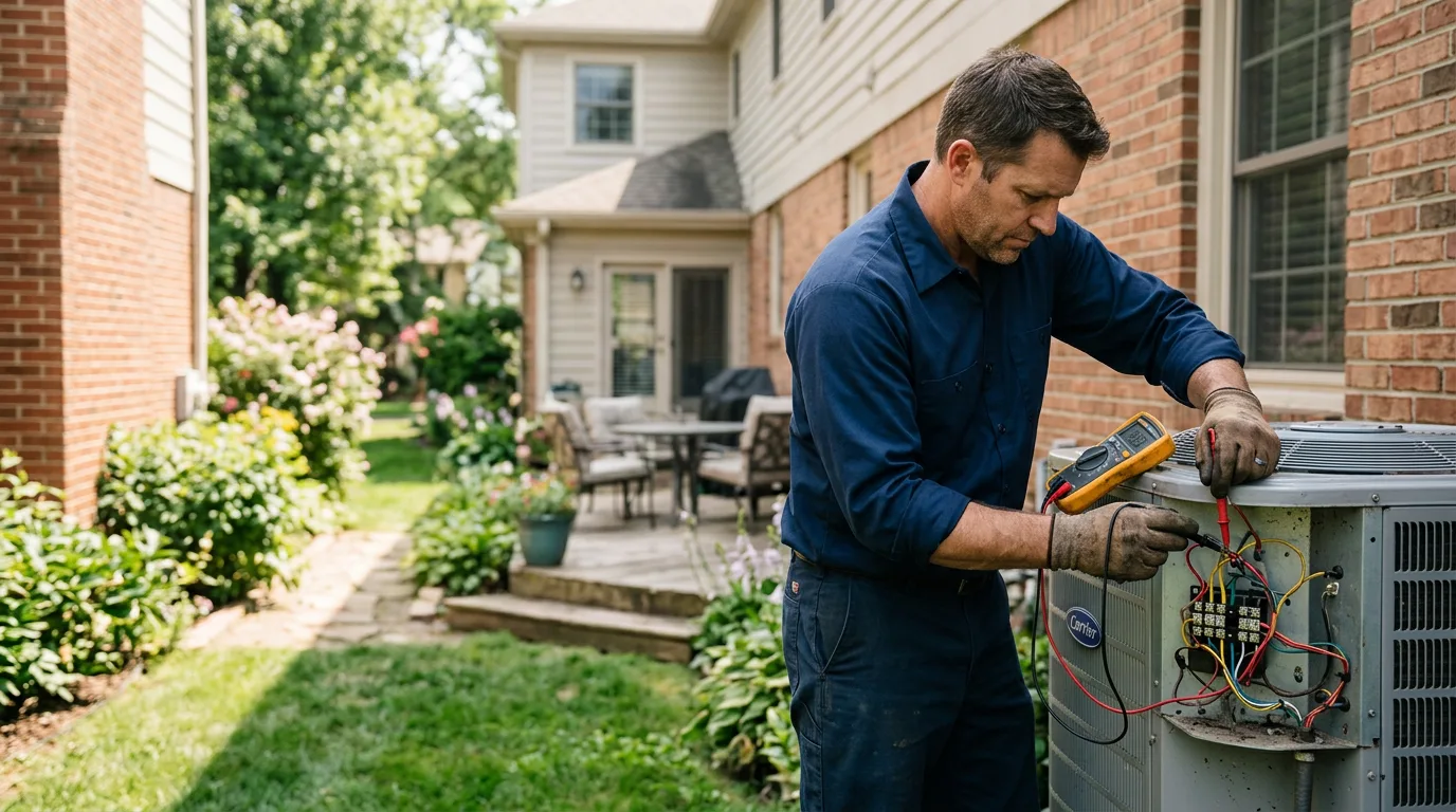 HVAC technician working near Ellisburg, NY